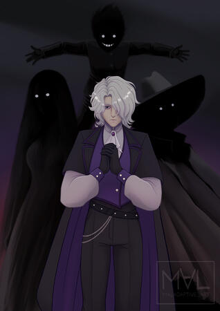Half Body Cell Shading with 3 Companions Half Body Cell Shading with 3 Companions